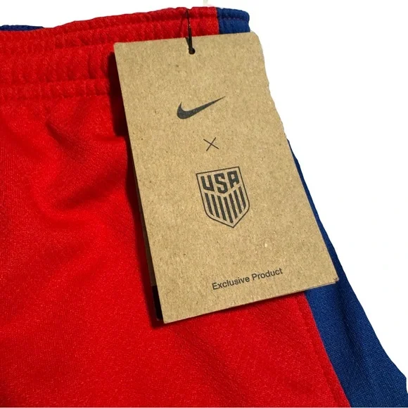 Nike Boys XL USA Soccer Gym Shorts Red Blue Athletic Dri-FIT Performance XL - Picture 3 of 7